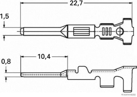 HERTH+BUSS ELPARTS 50253326 Crimpverbinder