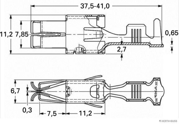 HERTH+BUSS ELPARTS 50253323 Crimpverbinder