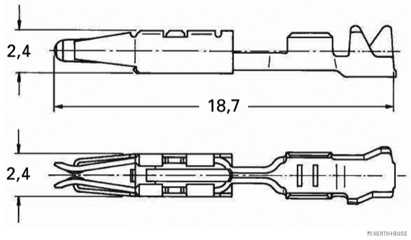 HERTH+BUSS ELPARTS 50253310 Crimpverbinder