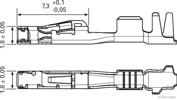 HERTH+BUSS ELPARTS 50253463 Crimpverbinder