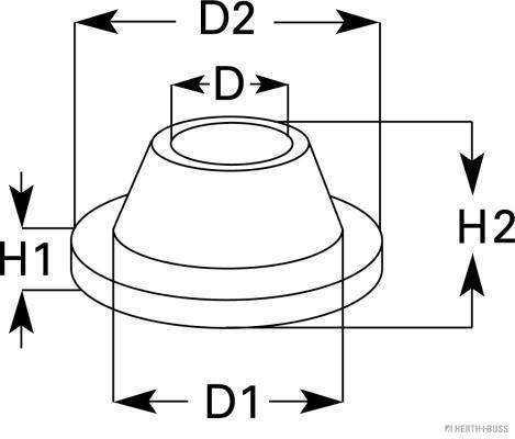 HERTH+BUSS ELPARTS 50280308 Dicht-/Schutzstopfen