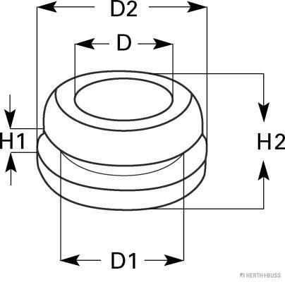 HERTH+BUSS ELPARTS 50280314 Dicht-/Schutzstopfen
