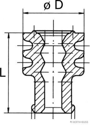 HERTH+BUSS 50282062 Dicht-/Schutzstopfen AMP Tyco ELA 5,2, 1 - 2,5 mm²