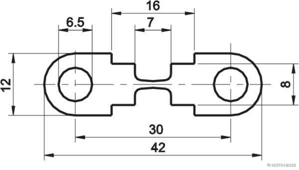 HERTH+BUSS 50295012 Sicherung Strip, HSB, 60 A