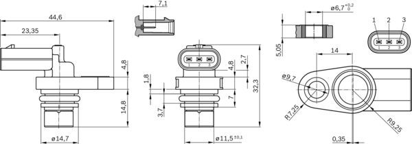 BOSCH 0 232 103 099 Sensor Nockenwellenposition