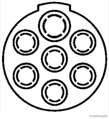HERTH+BUSS ELPARTS 51305298 Steckdose