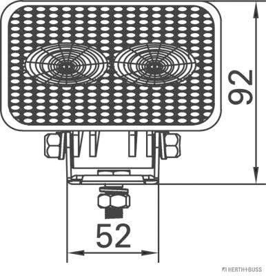 HERTH+BUSS ELPARTS 80690321 Arbeitsscheinwerfer