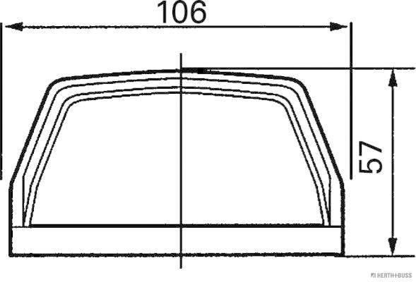 HERTH+BUSS ELPARTS 84750018 Kennzeichenleuchte