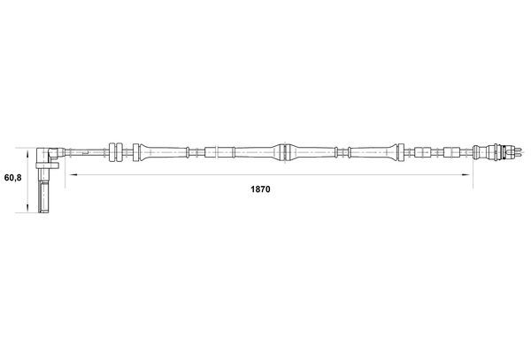 BOSCH 0 265 007 086 Sensor Raddrehzahl