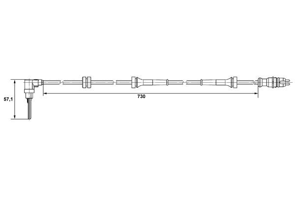 BOSCH 0 265 007 511 Sensor Raddrehzahl