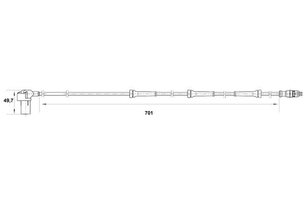 BOSCH 0 265 006 384 Sensor Raddrehzahl