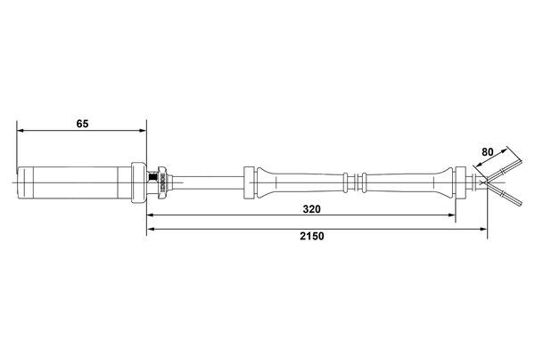 BOSCH 0 265 004 009 Sensor Raddrehzahl