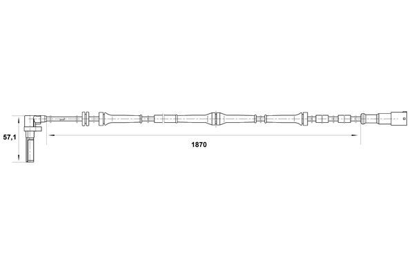 BOSCH 0 265 007 046 Sensor Raddrehzahl