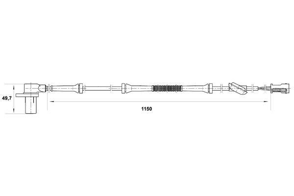 BOSCH 0 265 006 681 Sensor Raddrehzahl