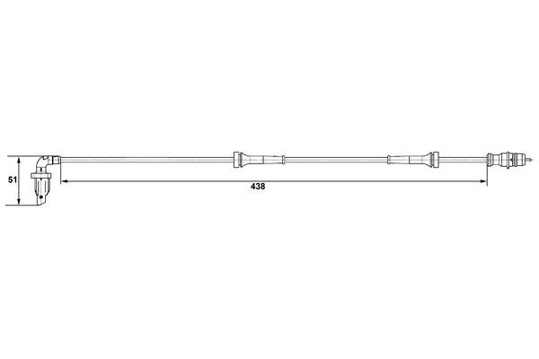 BOSCH 0 265 007 583 Sensor Raddrehzahl