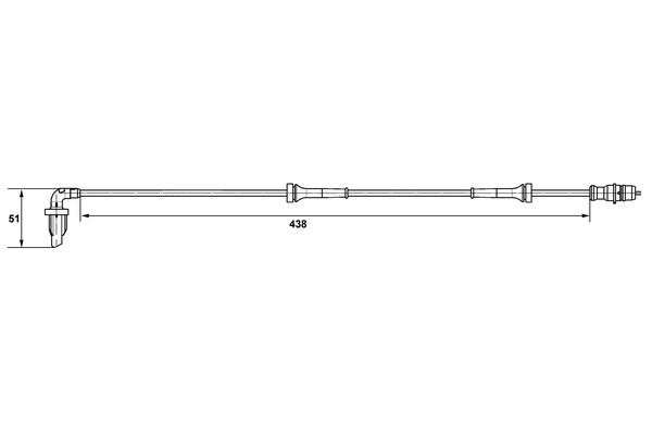 BOSCH 0 265 007 582 Sensor Raddrehzahl