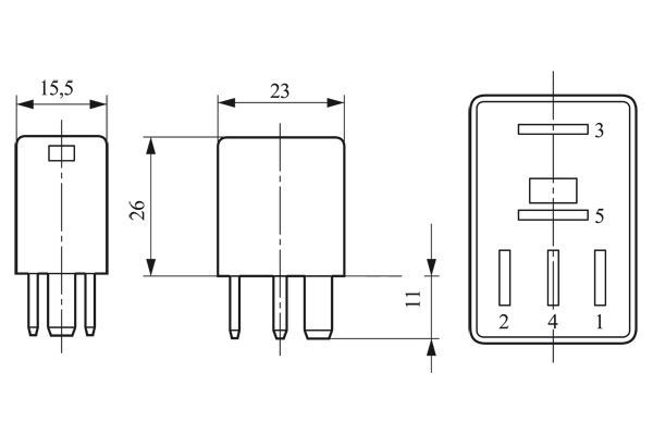 BOSCH 0 332 017 300 Relais Kraftstoffpumpe