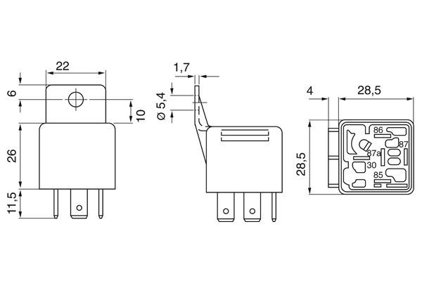 BOSCH 0 332 019 204 Multifunktionsrelais