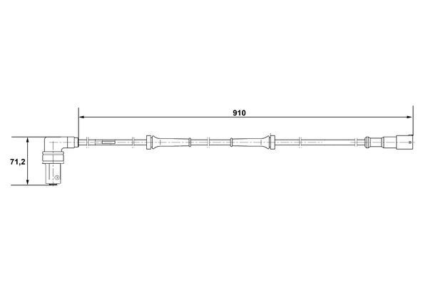 BOSCH 0 265 001 058 Sensor Raddrehzahl