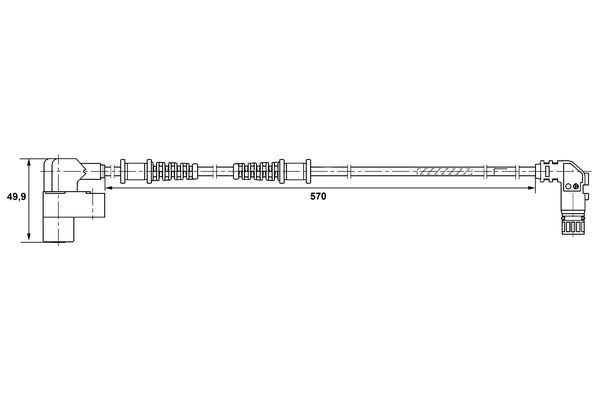 BOSCH 0 265 006 368 Sensor Raddrehzahl