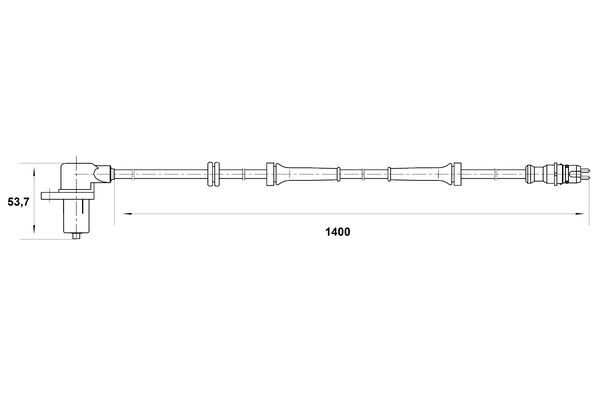 BOSCH 0 265 006 673 Sensor Raddrehzahl