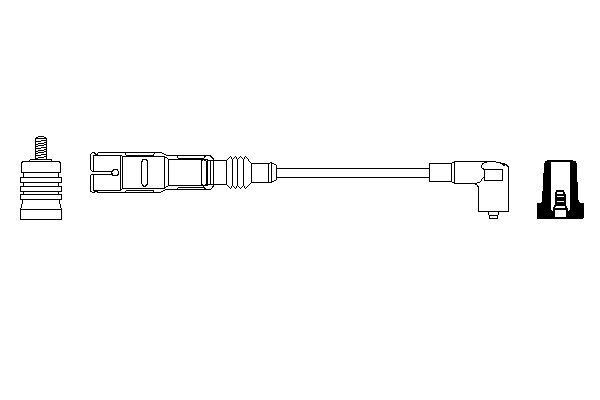 BOSCH 0 356 912 945 Zündleitung