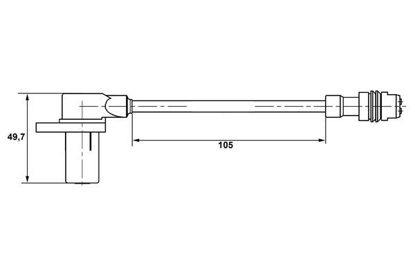 BOSCH 0 265 006 344 Sensor Raddrehzahl