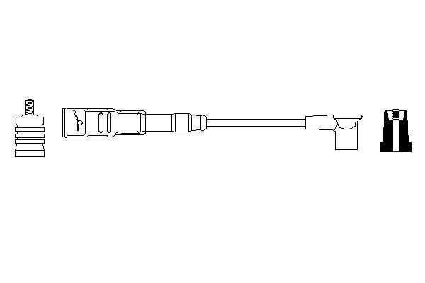 BOSCH 0 356 912 912 Zündleitung