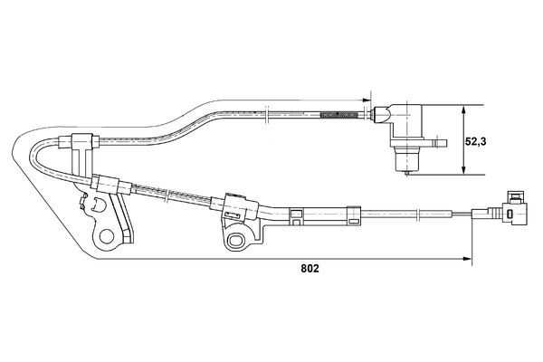 BOSCH 0 265 006 676 Sensor Raddrehzahl