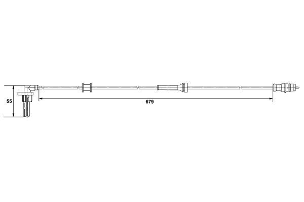 BOSCH 0 265 007 533 Sensor Raddrehzahl