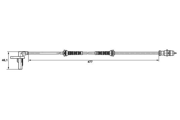 BOSCH 0 265 007 527 Sensor Raddrehzahl