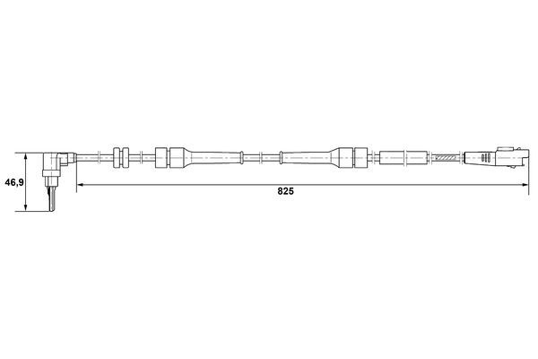 BOSCH 0 265 007 083 Sensor Raddrehzahl