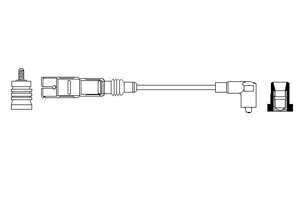 BOSCH 0 356 912 992 Zündleitung