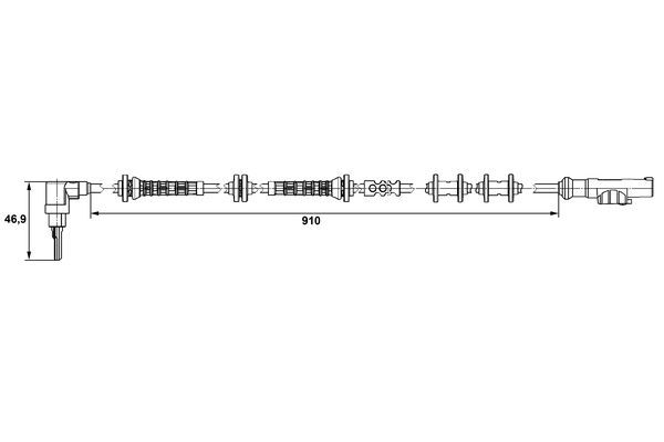 BOSCH 0 265 007 448 Sensor Raddrehzahl