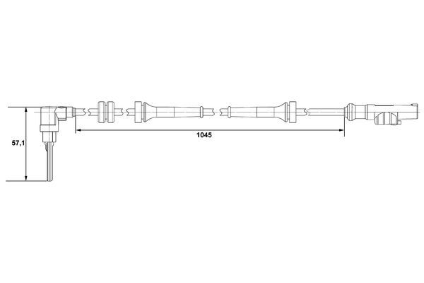 BOSCH 0 265 007 610 Sensor Raddrehzahl