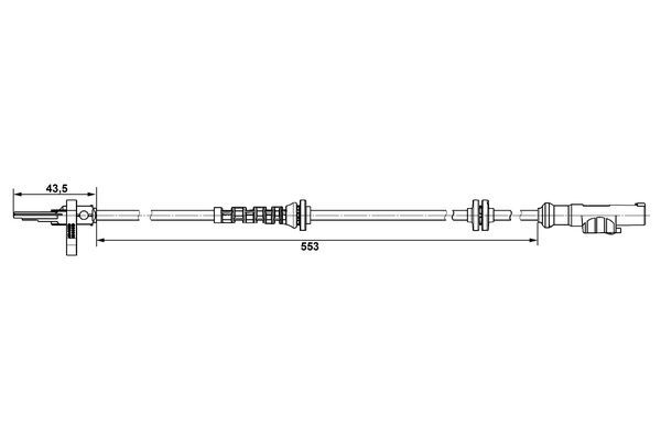 BOSCH 0 265 007 896 Sensor Raddrehzahl