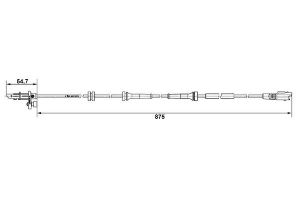 BOSCH 0 265 007 790 Sensor Raddrehzahl