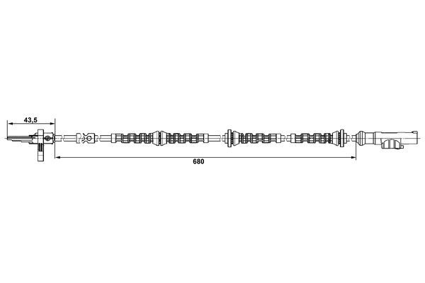 BOSCH 0 265 008 005 Sensor Raddrehzahl