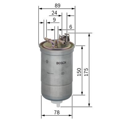 BOSCH 0 450 906 174 Kraftstofffilter