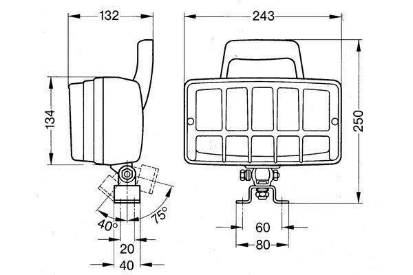 BOSCH 0 986 310 537 Fernscheinwerfer