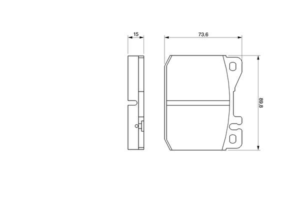 BOSCH 0 986 463 921 Bremsbelagsatz Scheibenbremse