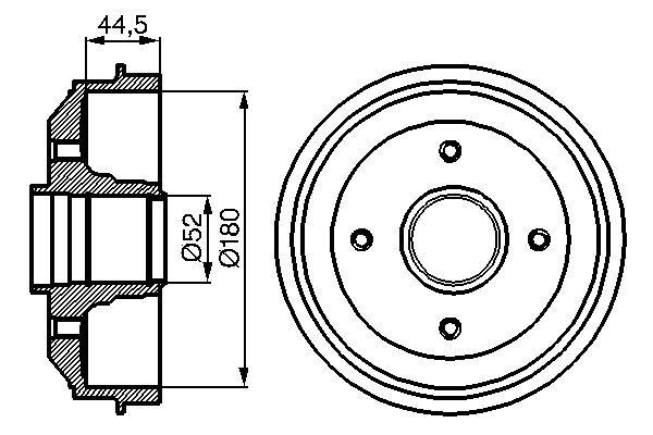 BOSCH 0 986 477 070 Bremstrommel