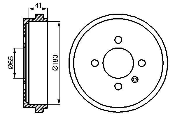 BOSCH 0 986 477 105 Bremstrommel