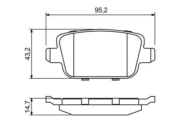 BOSCH 0 986 494 247 Bremsbelagsatz Scheibenbremse