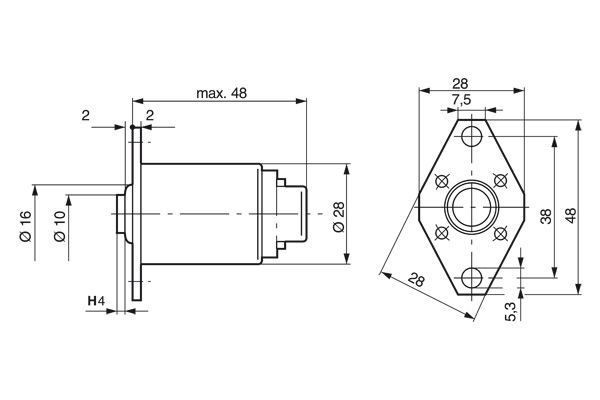 BOSCH 0 330 001 003 Hubmagnet