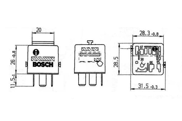 BOSCH 0 332 019 456 Multifunktionsrelais