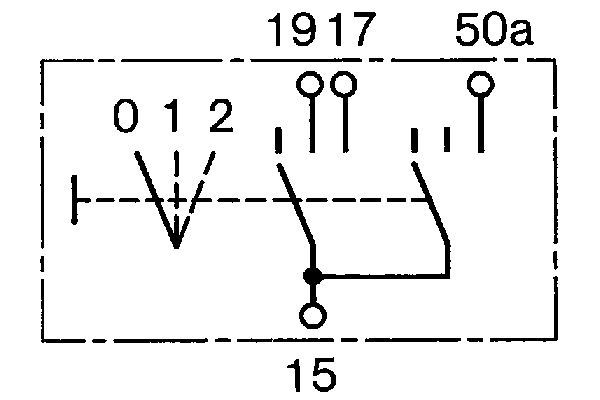 BOSCH 0 343 008 006 Schalter Vorglühen