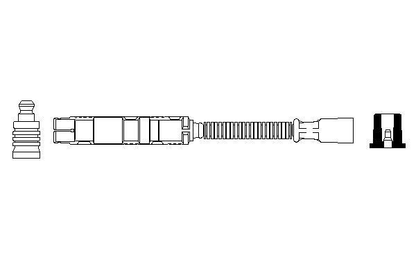 BOSCH 0 356 912 948 Zündleitung