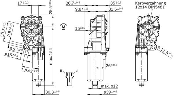 BOSCH 0 390 201 964 Elektromotor