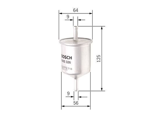 BOSCH 0 450 905 326 Kraftstofffilter